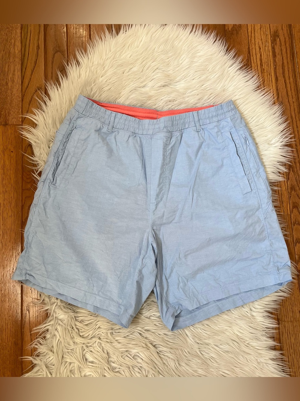 {Birddogs} Lined Activewear Shorts in Powder Blue - Mens XL